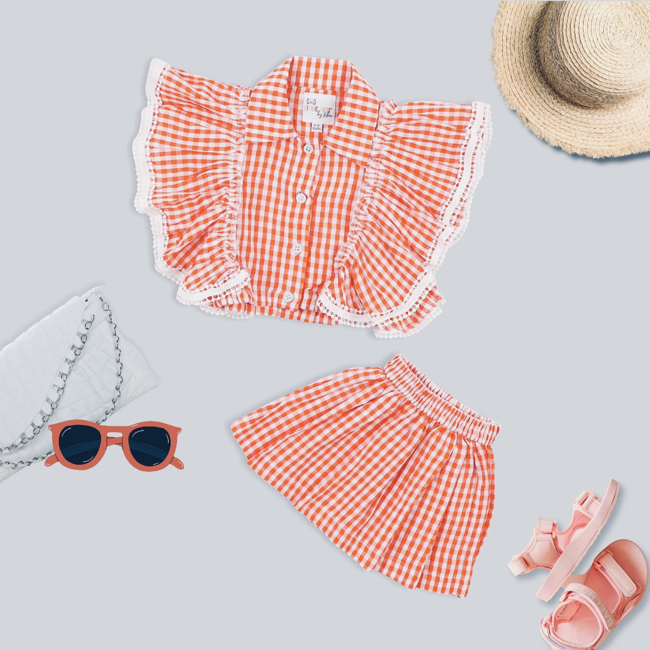 Blush Skort Set - Orange